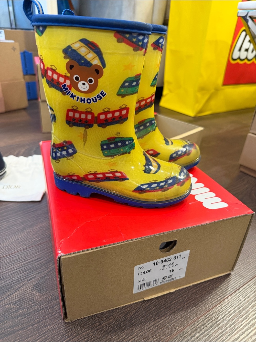 MIKIHOUSE Toddler Rainboots Sz: 16cm